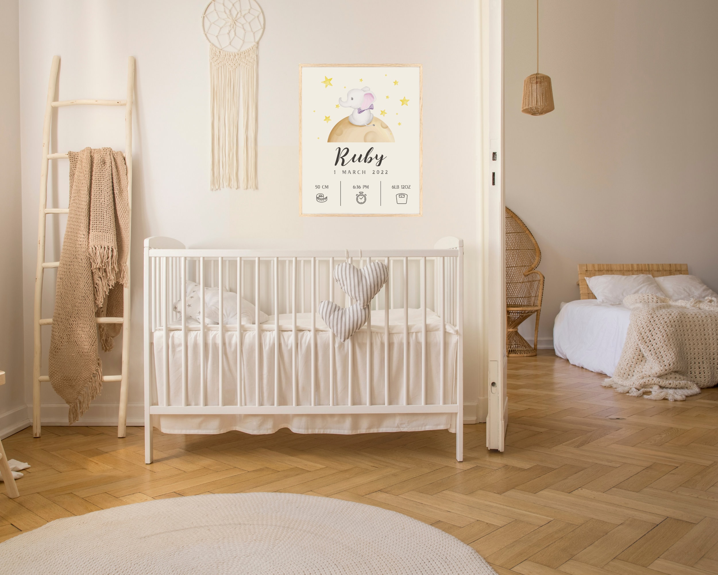 Birth Stats Wall Art Printable, Personalized Baby Gift, New Baby Gift ...