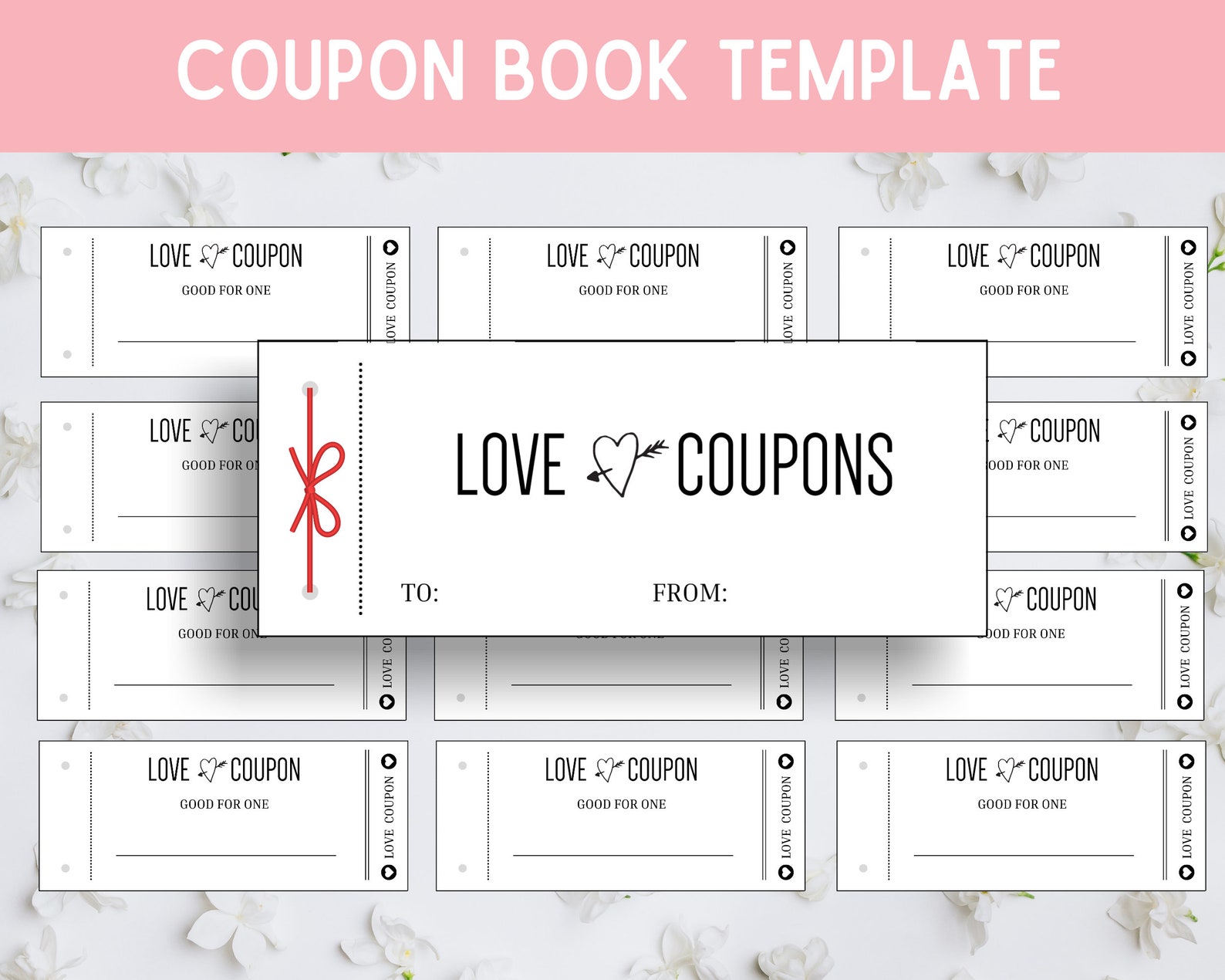 Printable Coupon Book Template, Printable Coupon Book Blank, Love ...