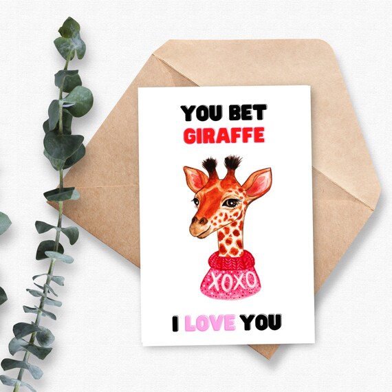 I Love Valentines Card A4 I Love Valentines Card A4