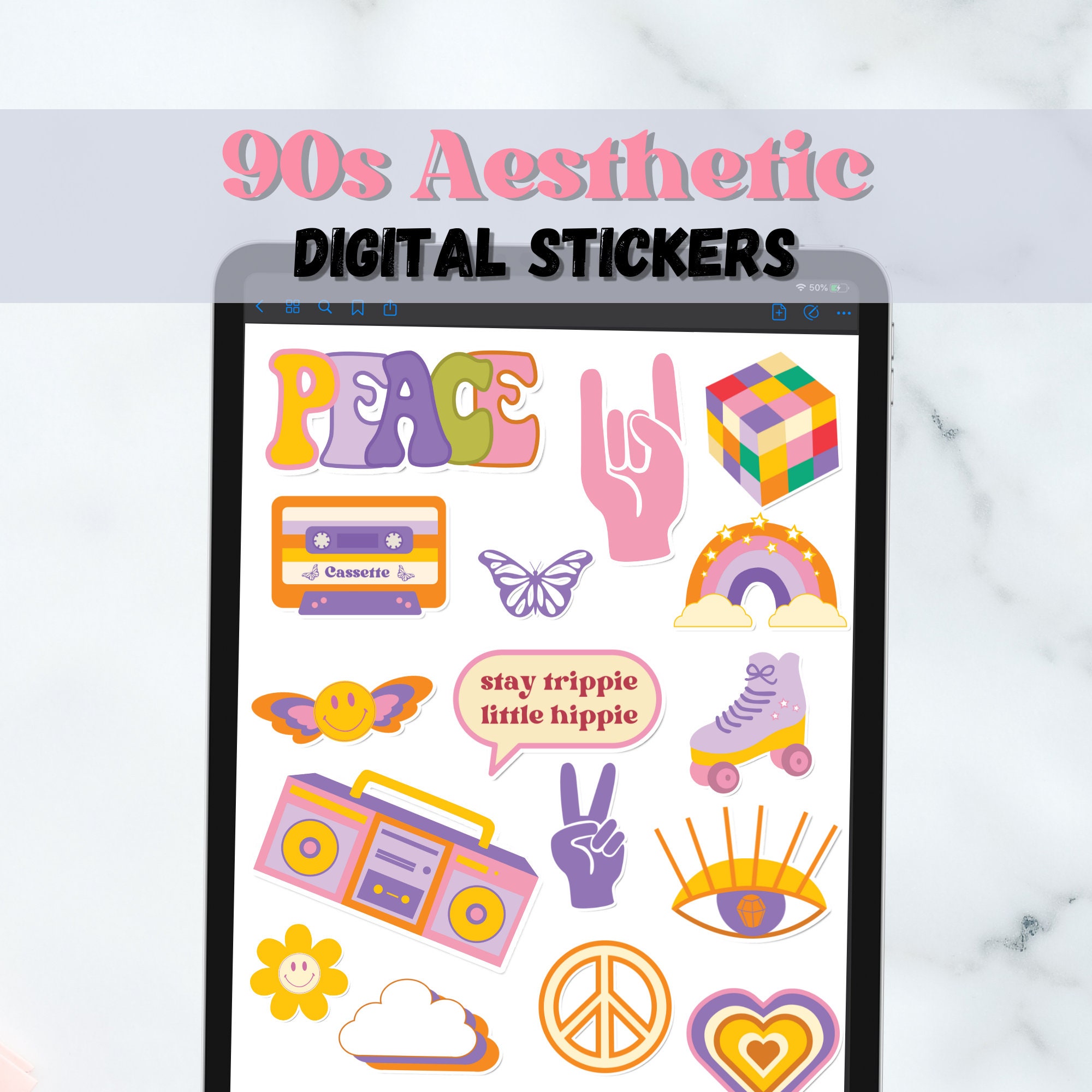 Aesthetic Digital Stickers - Neutral Theme – Million Dollar Habit