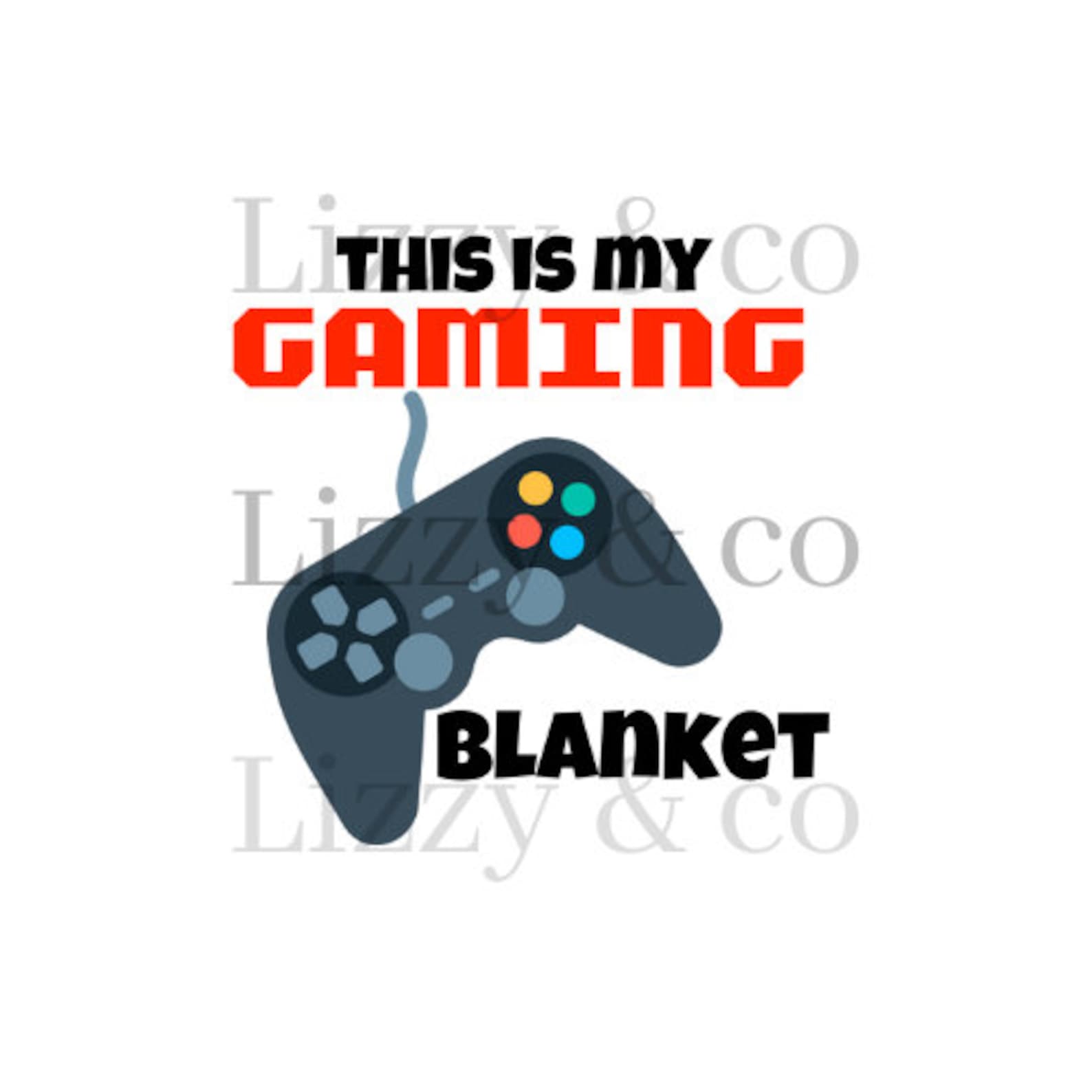 This is My Gaming Blanket Png File Sublimation Etsy