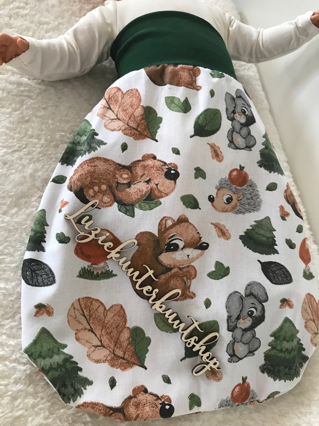 Pucksack Forest Animals Hedgehog Sleeping Bag Onesie Baby 02 Etsy
