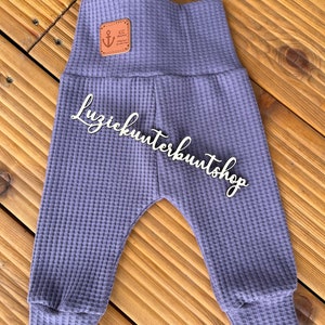 Waffeljerseyhose Mitwachshose Babyhose Waffeljersey versch.Farben Waffelhose Pumphose Handmade Mädchen Jungs Bild 6