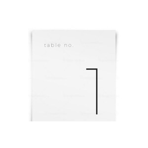 Simple Table Numbers | Modern Table Numbers | Modern Wedding Table Numbers | Minimalist Table Numbers | Instant Download | Printable | TN5