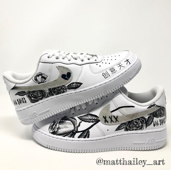 lil skies custom air forces