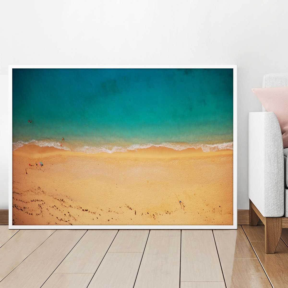 Beach Coastal Top View Wall Art Home Decor Beach Decor Etsy