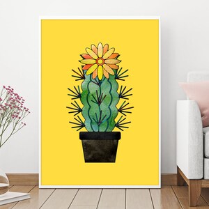 Kaktus, Aquarell Kaktus, Kaktus Druck, Kaktus Wandkunst, Kaktus Kunst, Kaktus Poster, Digitaldrucke, Drucke, Wandbehang, Wanddekoration, Geschenk