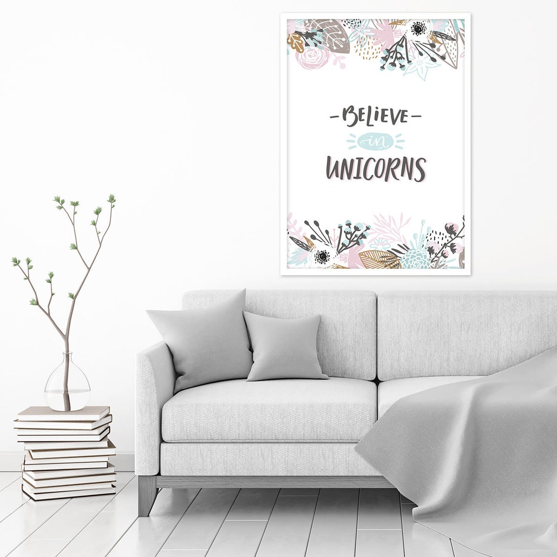 Download Unicorn Nursery Decor Nursery Wall Art Unicorn SVG Wall | Etsy