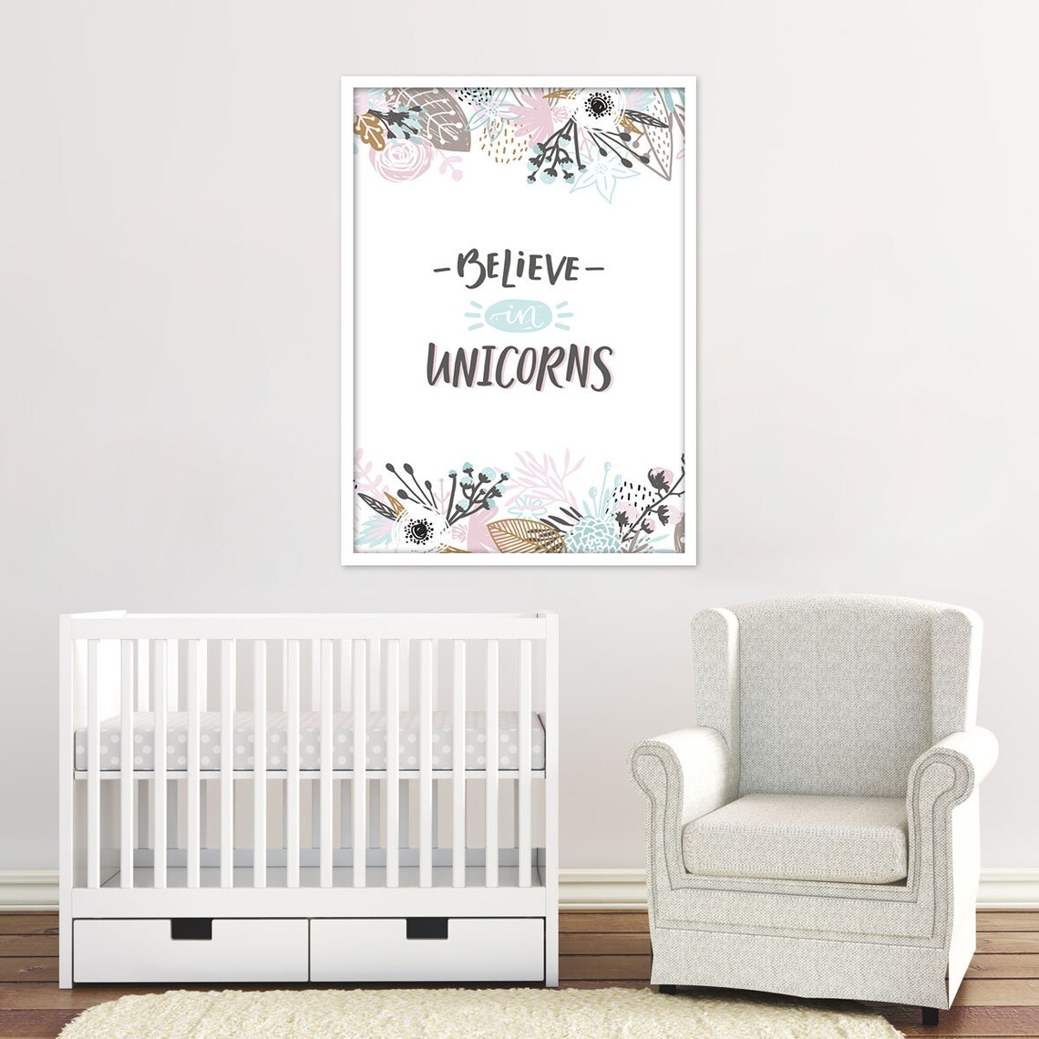 Download Unicorn Nursery Decor Nursery Wall Art Unicorn SVG Wall | Etsy