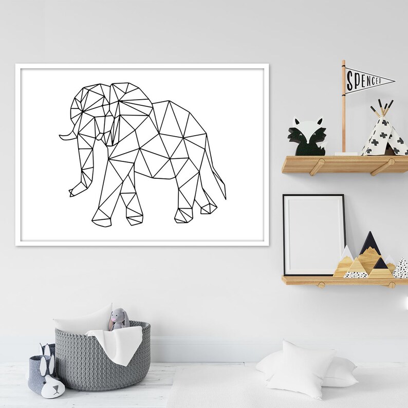 Elefante Poligonal Imágenes De Stock De Arte Vectorial