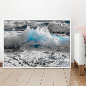 Ocean Photography, Ocean Photo, Ocean Print, Ocean Wall Art, Digital Download, Beach Print, Beach Decor, Beach Wall Art, Printable Wall Art