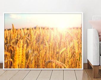 Wheat Print, Wheat, Wheat Photo, Prints, Digital Print, Plant Poster, Wall Décor, Printable Poster, Wall Hangings, Home Décor, Home & Living