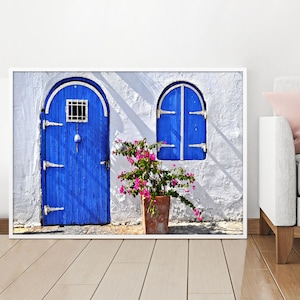 Door Photo, Door Print, Blue Door, Wall Hangings, Wall Décor, Home Décor, Office Décor, Digital Prints, Poster Print, Canvas Print, Door Art