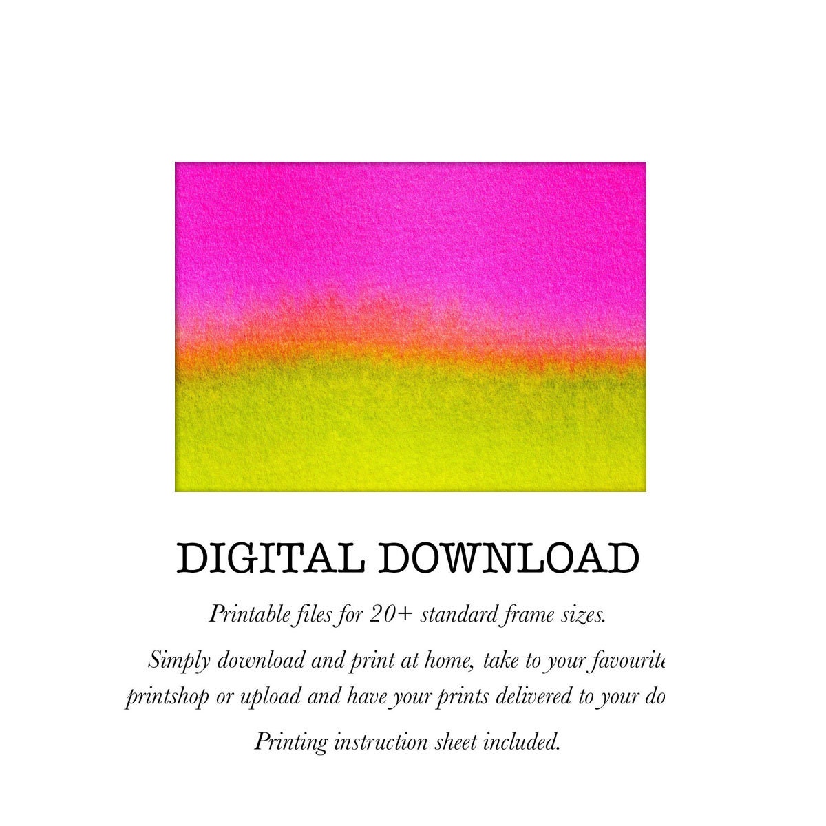 Ombre Decoración del hogar Arte abstracto Decoración de la | Etsy