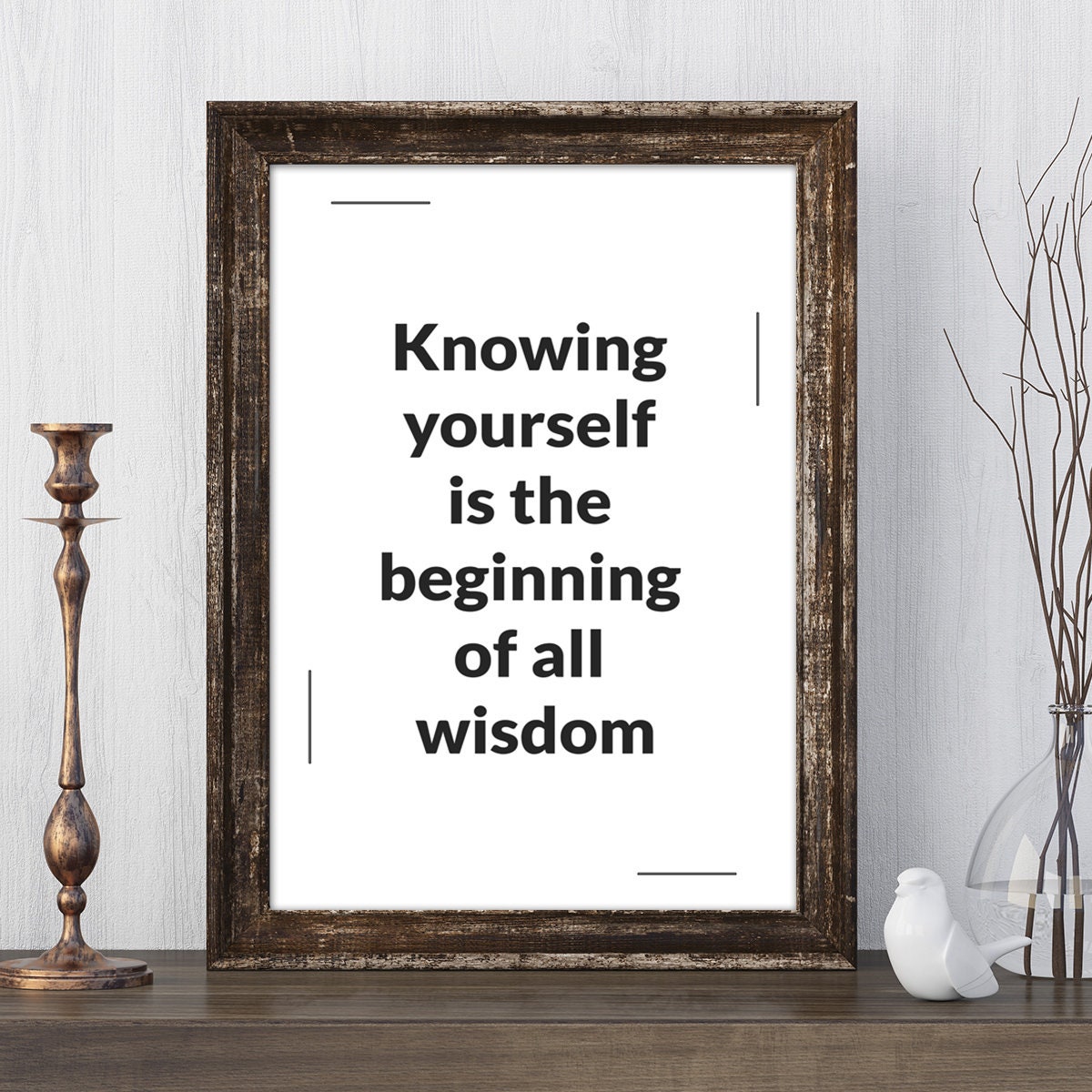 Quotes Inspirational Quote Wall Art Wall Decor | Etsy