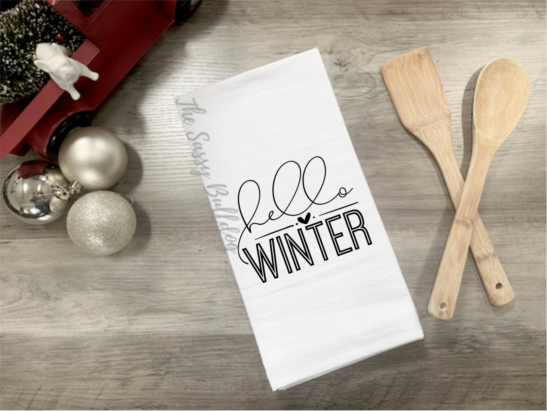 Warm Winter Wishes Mittens – Kitchen Tea Towel