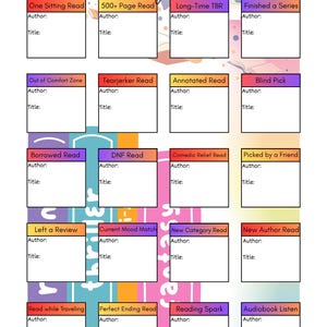 Reading Challenge Bundle | Printable Book Tracker PDF Set | Personalized Reading Log for Bullet Journals & Book Lovers
