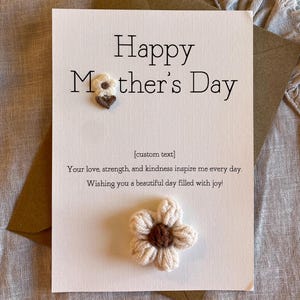 Muttertagsblumenkarte, Blumenkarte für Mama, personalisiertes Geschenk für Mama, 3D-Muttertagskarte für Mama