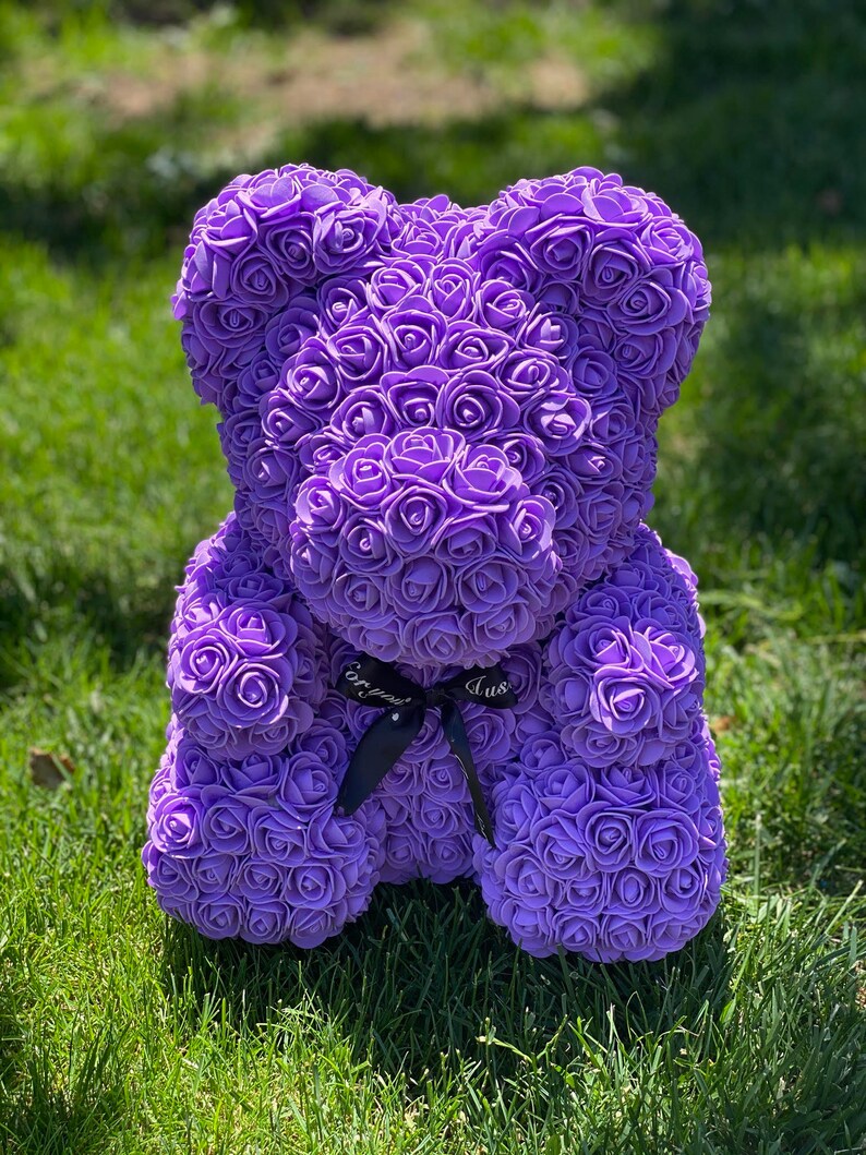 Rose Bear Large Teddy Rose Bear Foam Bear Gift for Etsy