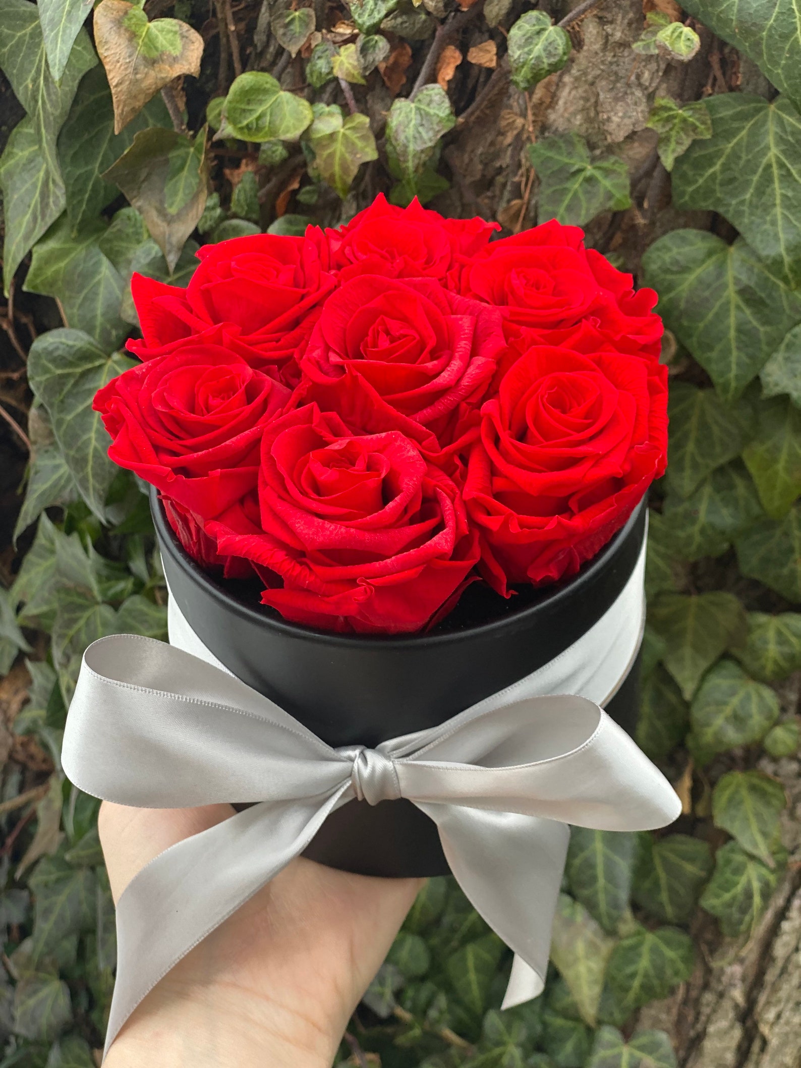 Red Preserved Roses That Last a Year Forever Bouquet Etsy