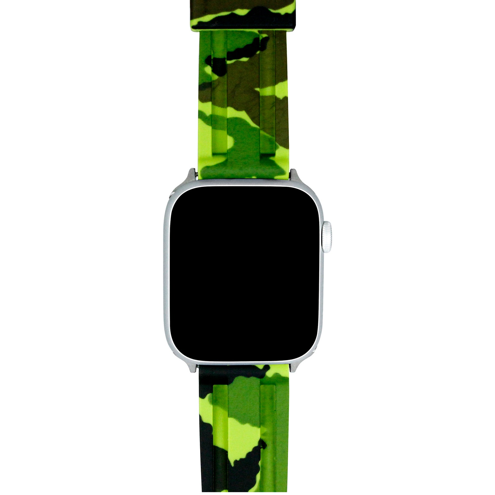 Light Green Camo Luxe Soft Silicone Apple Watch Band Custom Etsy