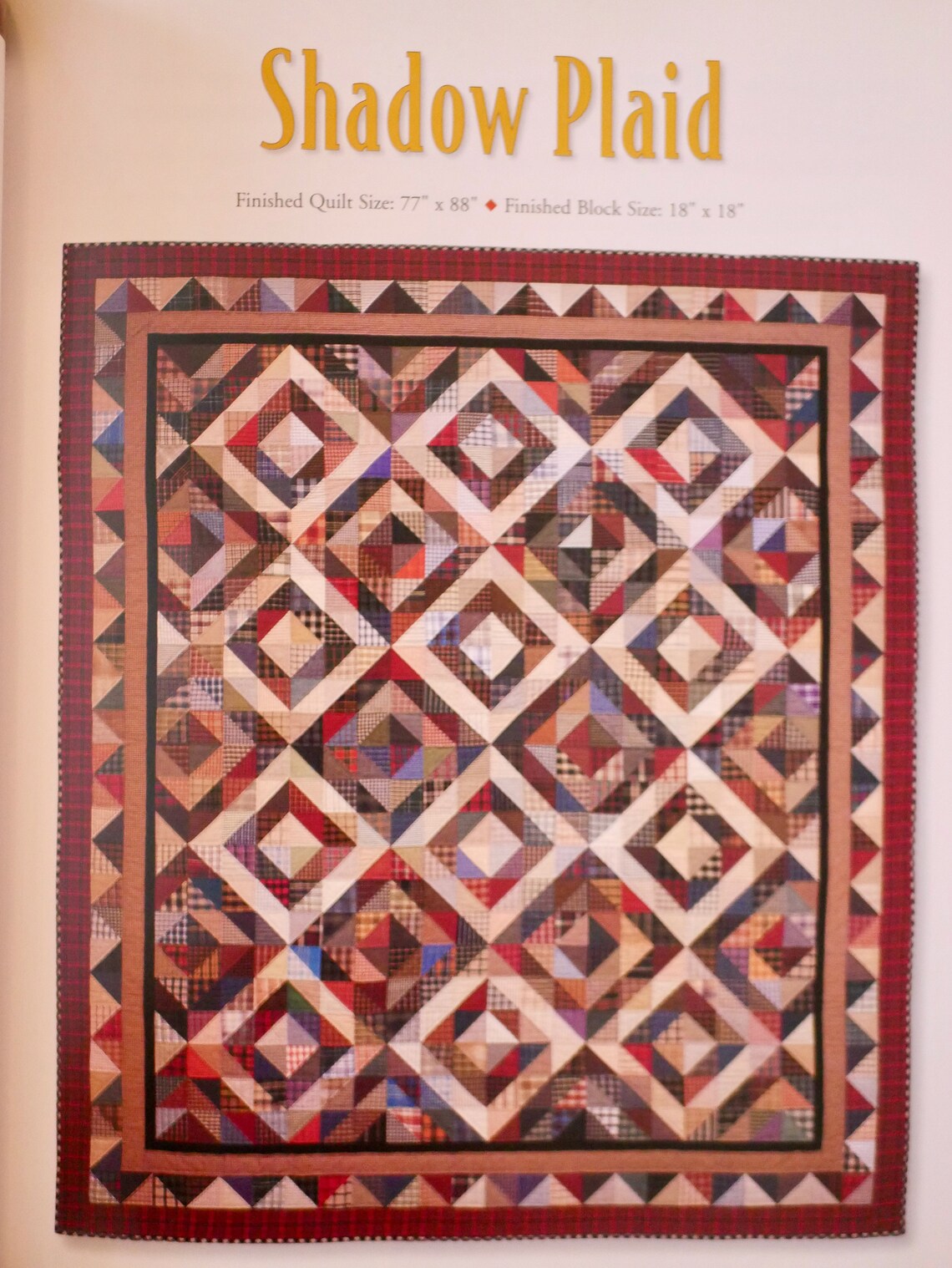 Mad About Plaid Quilt From Classic Fabrics by Debbie Bacon Etsy