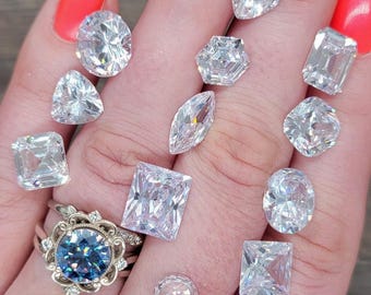 CZ Gemstone/engagement Ring Try on Kit Canada