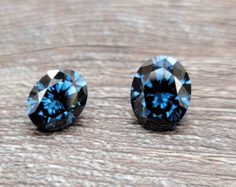 7*9mm Oval Cut Peacock/Sapphire Blue Moissanite