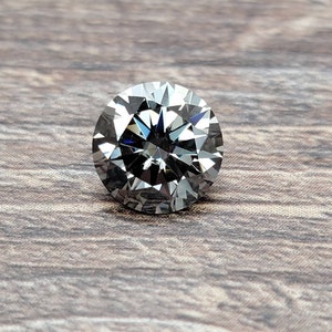 5mm - 9mm Round Medium/Dark Gray Moissanite