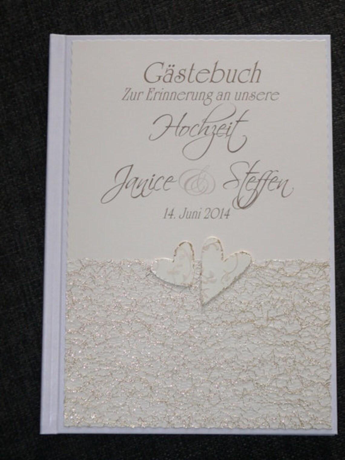 Außergewöhnliches Gästebuch Hochzeit -120 Gäste - WASSER Und KUNST