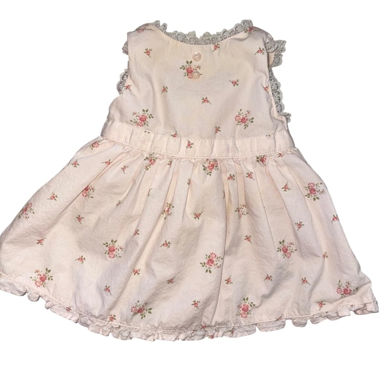 Vintage Gymboree Baby Dress  03 Months  Pink Floral Lace Trim   Cottagecore - Etsy Israel