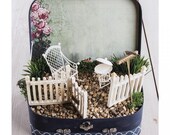 Mini garden for self-build, wedding, money gift, anniversary, birthday, 8-piece, garden small format, fairy garden for children, mini garden