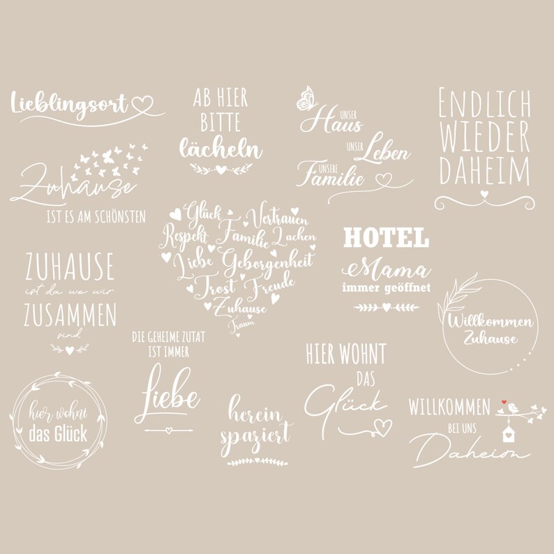 14 Ironon Patches, Beautiful Sayings Home is the Best Place, Beloved