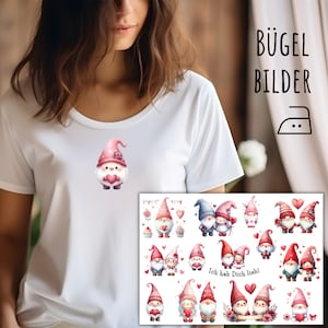 May include: Iron-on patches featuring gnomes holding hearts. The patches are ideal for adding a touch of whimsy to clothing, bags, or other fabric items. The patches are available in a variety of designs, including gnomes with hearts, gnomes with flowers, and gnomes with stars. The patches are easy to apply and can be used to personalise any item.