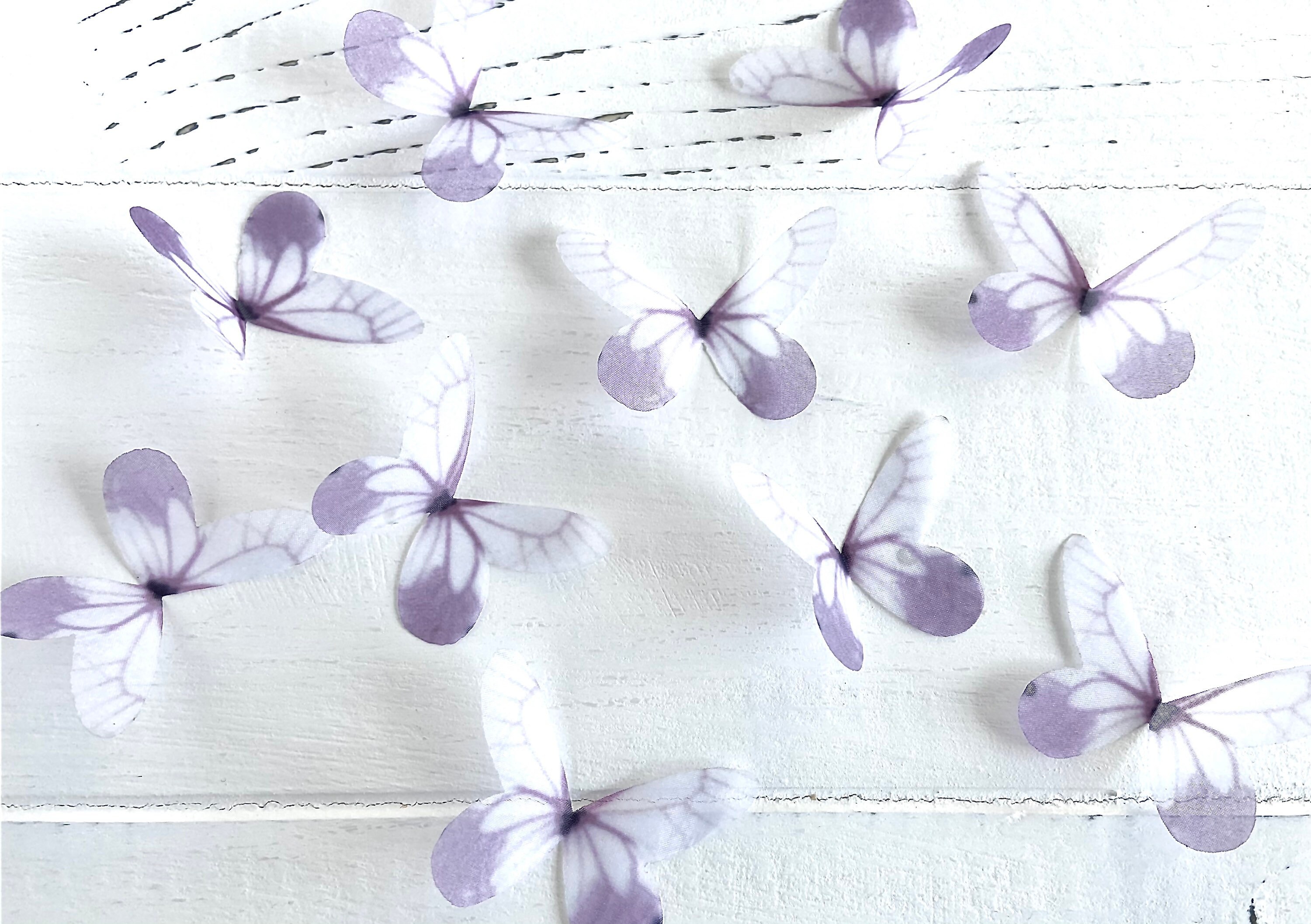 Liasun Organza-Schmetterlings-Haarspangen | 3D-Feenflügel Mit Band | 6 Stück Mehrfarbig
