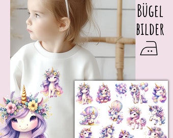 13 Unicorn Iron-On Patches, Unicorn for Ironing On, SKU 5.000.059