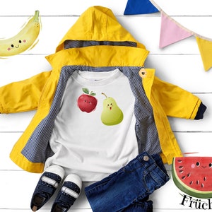 Iron-on patches fruits with face, cute fruit to iron on, apple, banana, melon, lemon, strawberry to iron on, 20 iron-on patches image 8