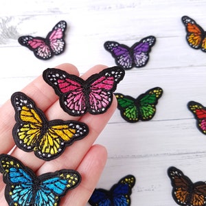 10 Tiny Butterfly Appliques, Butterflies Iron On, Butterfly Patch, Butterfly Iron On, Cheap Iron On Patches