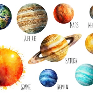 9 thermocollants système solaire, soleil et planètes à repasser, explorateurs de l'espace, thermocollants planètes pour enfants, explorer l'espace image 2