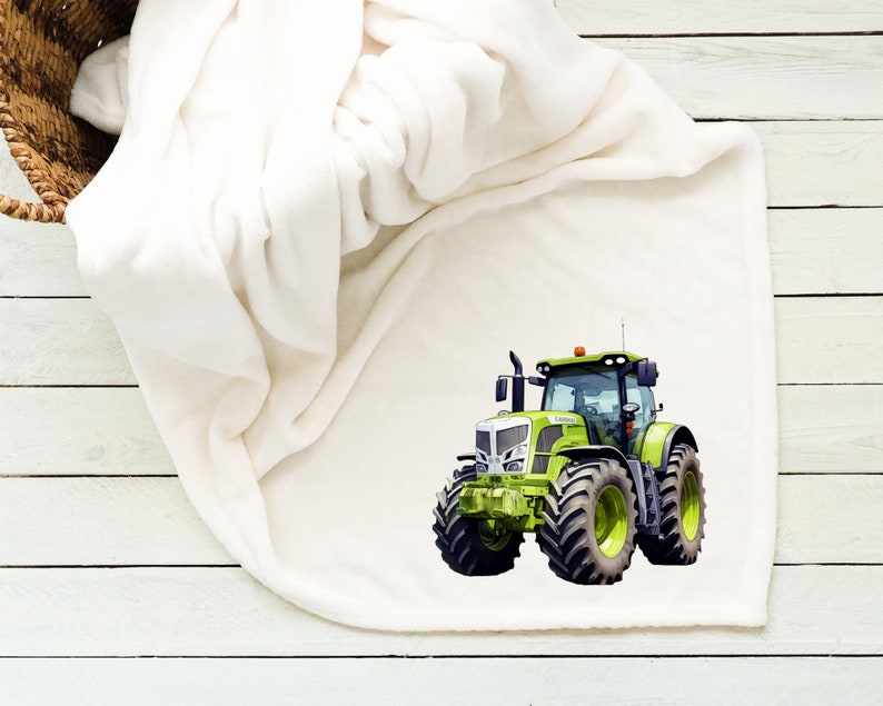 Iron-on picture tractor with name, tractor, iron-on picture name, customizable, individual, iron-on patch, watercolor, farm, agricultural machine image 7