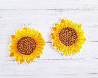 5 Sunflowers to Iron, Sunflower, Flower, Beautiful Application, Yellow Flowers, Ironing Picture, Flower Application, Flower, Autumn, Patch