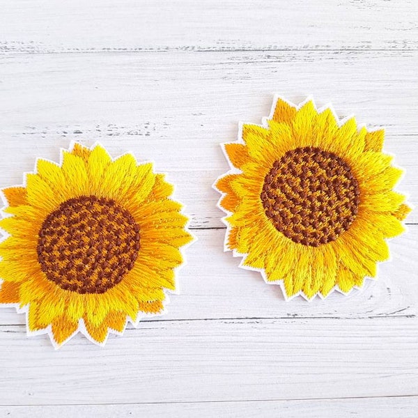 5 Sunflowers to Iron, Sunflower, Flower, Beautiful Application, Yellow Flowers, Ironing Picture, Flower Application, Flower, Autumn, Patch