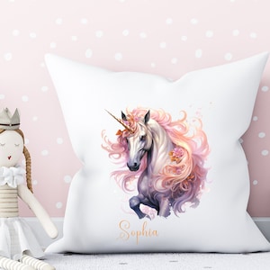 Bügelbild Einhorn optional mit Namen und Geburtstagszahl, Einhorn zum Aufbügeln, wunderschönes Fantasy Einhorn, Bügelbild Geburtstag Bild 4