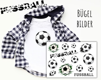 14 iron-on football patches, footballs for ironing on, footballs for children, iron-on patches for boys and girls, SKU 5.000.068