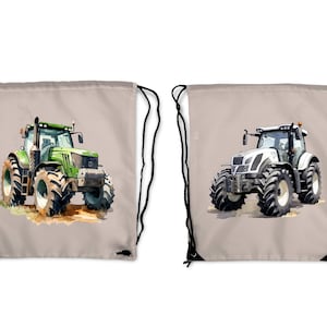 Iron-on picture tractor with name, tractor, iron-on picture name, customizable, individual, iron-on patch, watercolor, farm, agricultural machine image 5