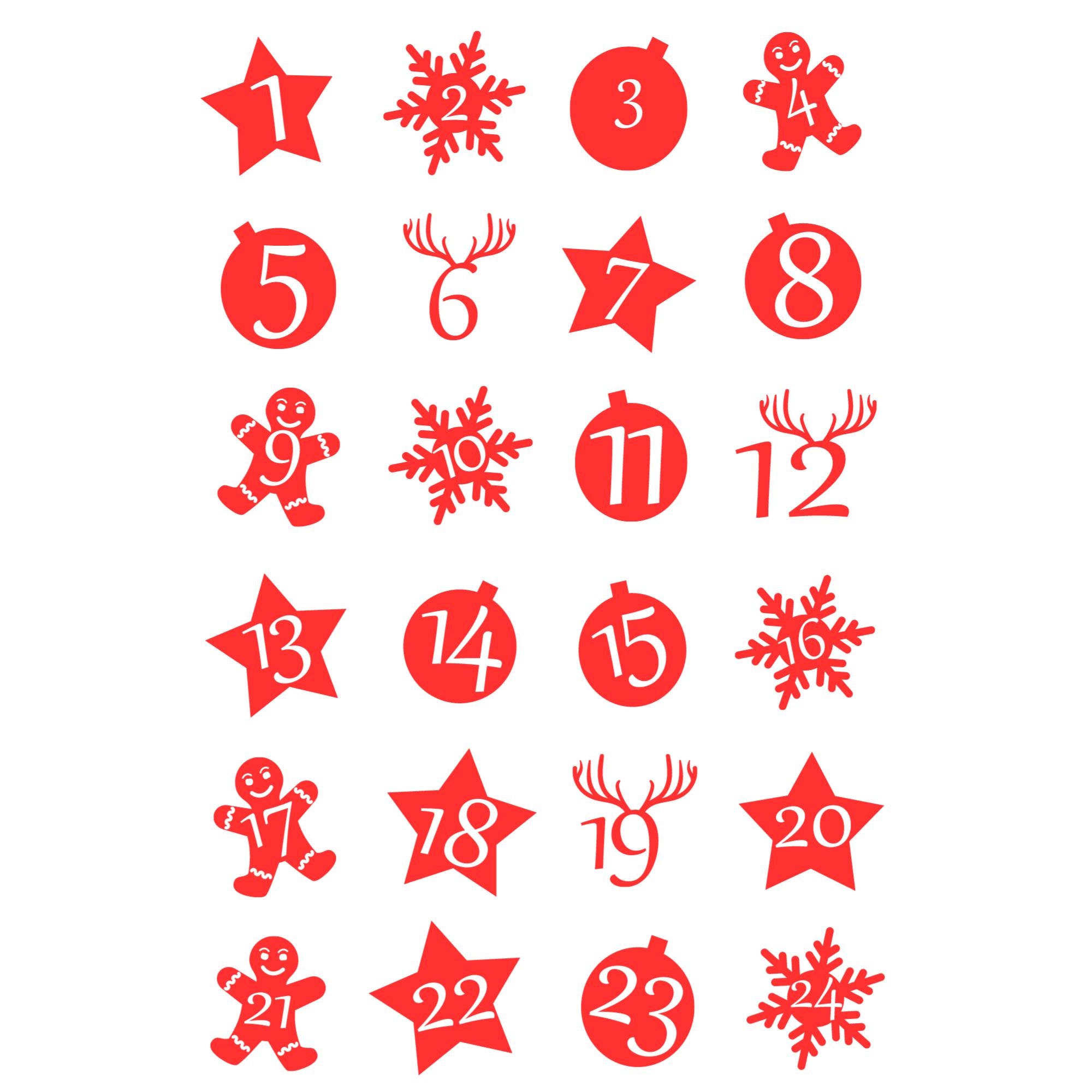 Calendario Dell'Avvento Da Riempire - 24 Sacchetti In Tessuto 10x14 Cm, Con Cordino E Etichette Numerate In Legno