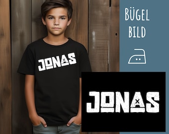 Iron-on name transfer, Cool rocker font, Cool font, Iron-on name transfer, customizable, individual, Iron-on patch, SKU 5.000.403