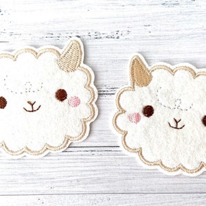 5 sheep to iron on, sheep, lamb, appliques in a pack of 5, patch to iron on, iron-on image, iron-on patch, Easter, SKU 5.000.226