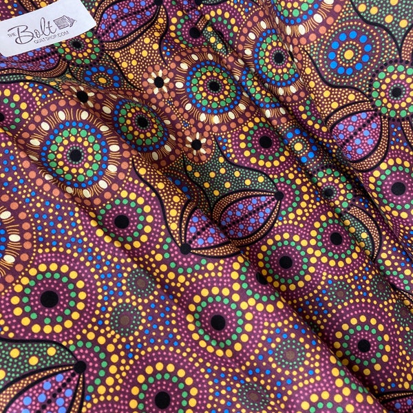 Aboriginal Art Fabric Etsy