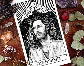 Hozier Tarot Card Art Print - The Hermit